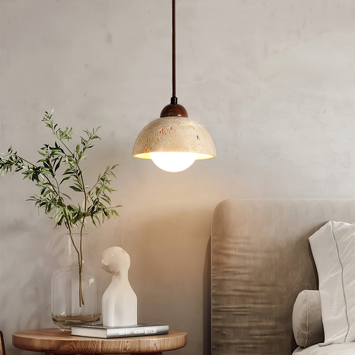 Seroaya Travertine Pendant Light Six Style