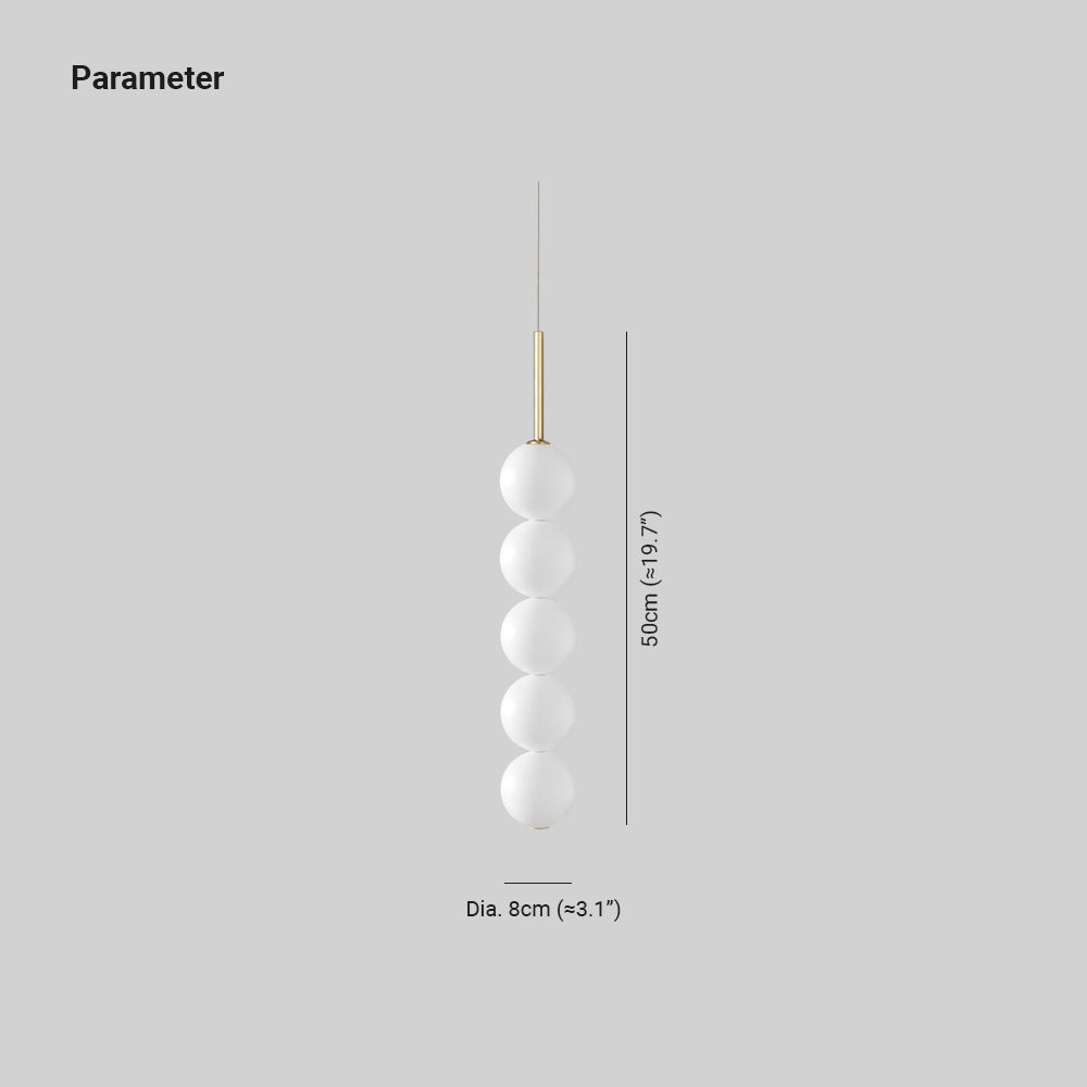 Covigiso Pendant Light White Bubble Nordic