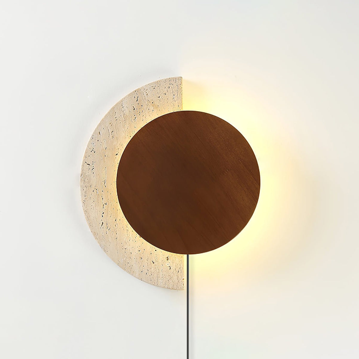 Crescent Halo Plug-in Wall Sconce
