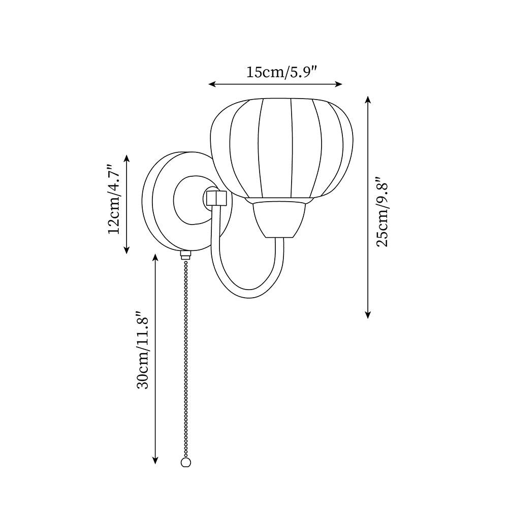 Rinielia Wooden Wall Lamp