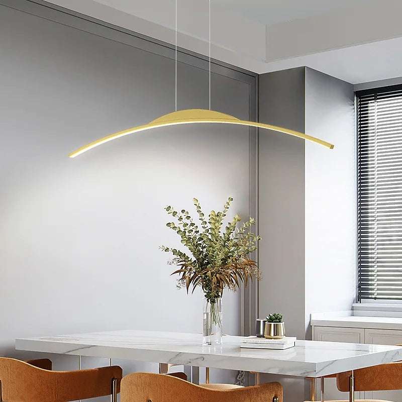 Xeli Minimalist Linear Remote Control Pendant Light-Relic Pieces