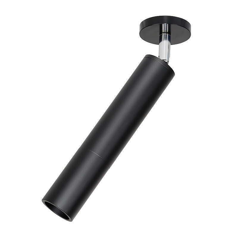 Nulures Modern Long Tube Spotlight, Metal, Black/White
