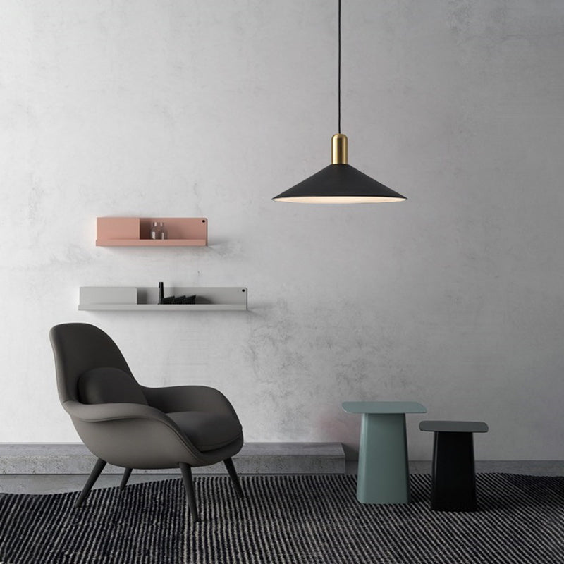 Zelusid Vintage Umbrella Monochrome Pendant Light