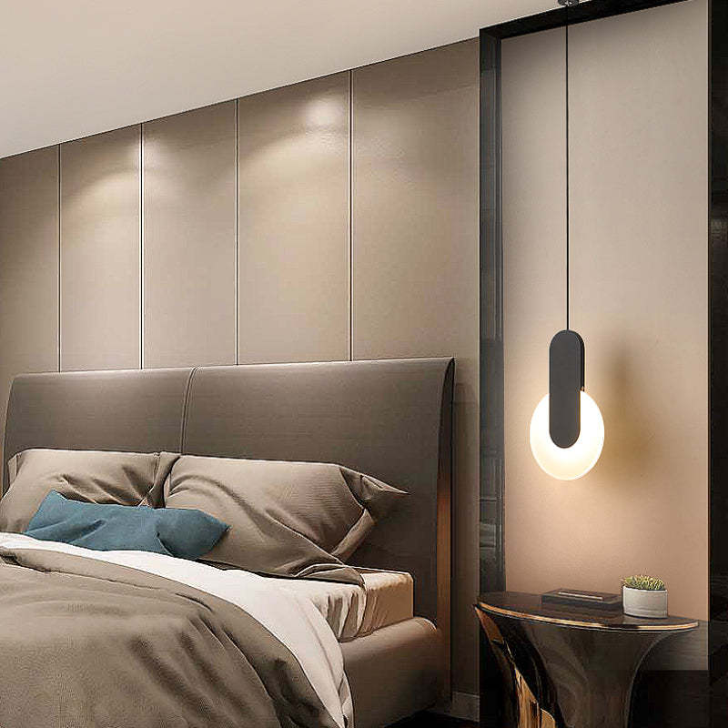 Kori Modern LED Pendant Light Black/White Living Room-Relic Pieces