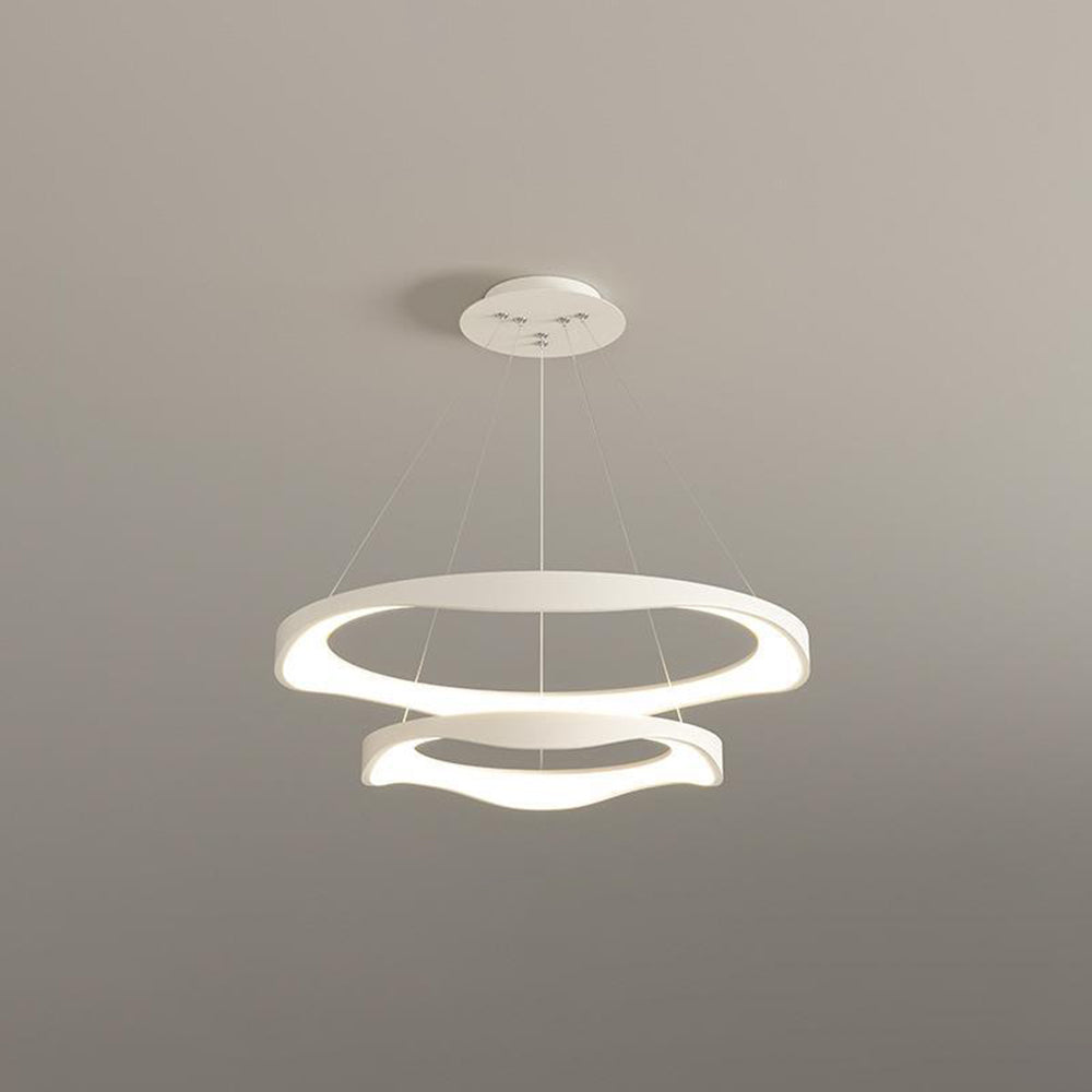 Widunom Pendant Light Rond Modern, Black/White, Dining Room