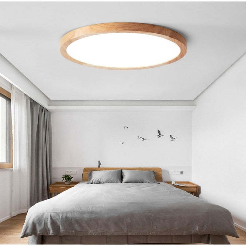 Orvix Ceiling Light Wood LED Minimalist-Relic Pieces
