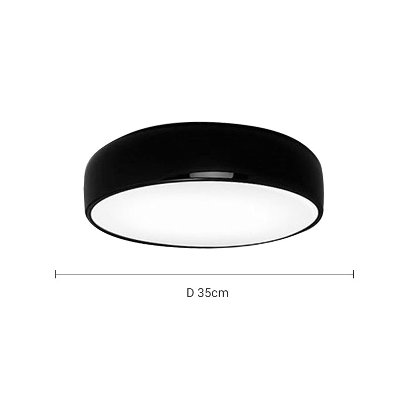 Febagin Modern Dish Shaped Metal Ceiling Light, Black/White