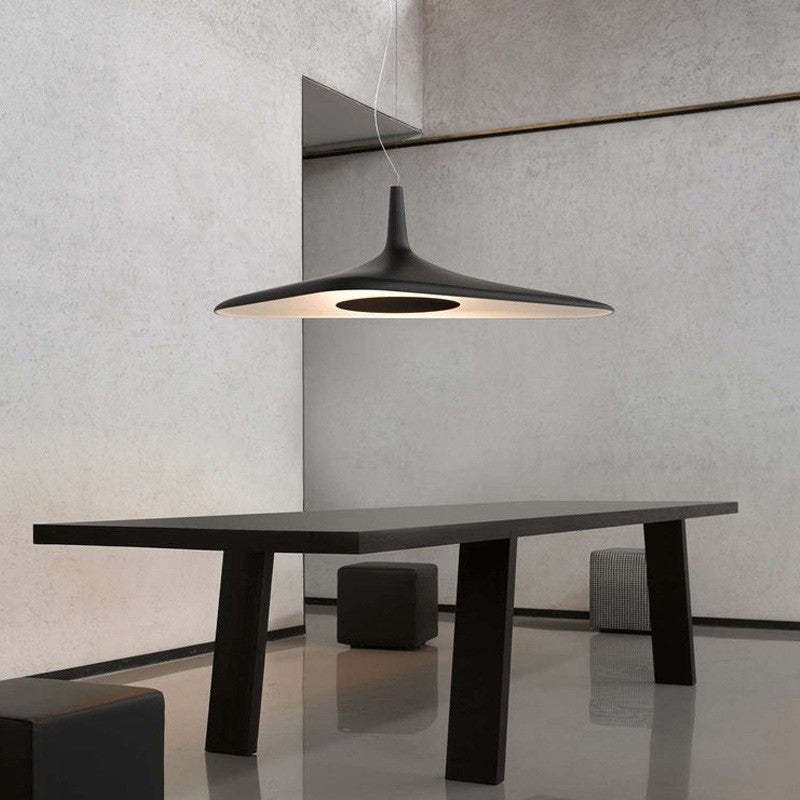 Hokupud Modern Minimalist ResinCreative Pendant Light, Black/White