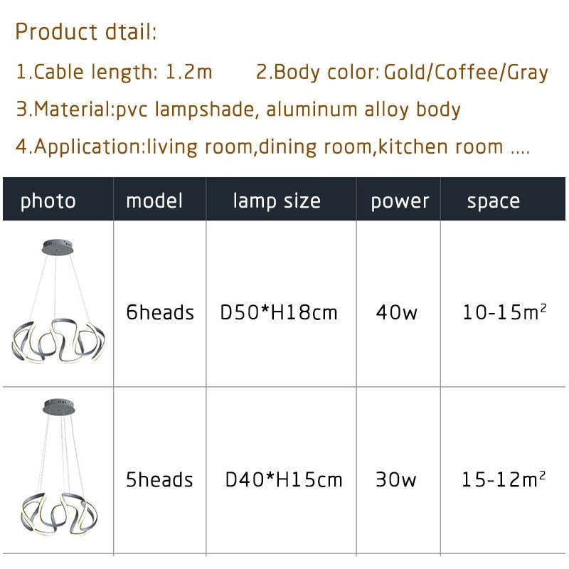 Evren Modern Irregular Flower Pendant Light, 3 Colors-Relic Pieces