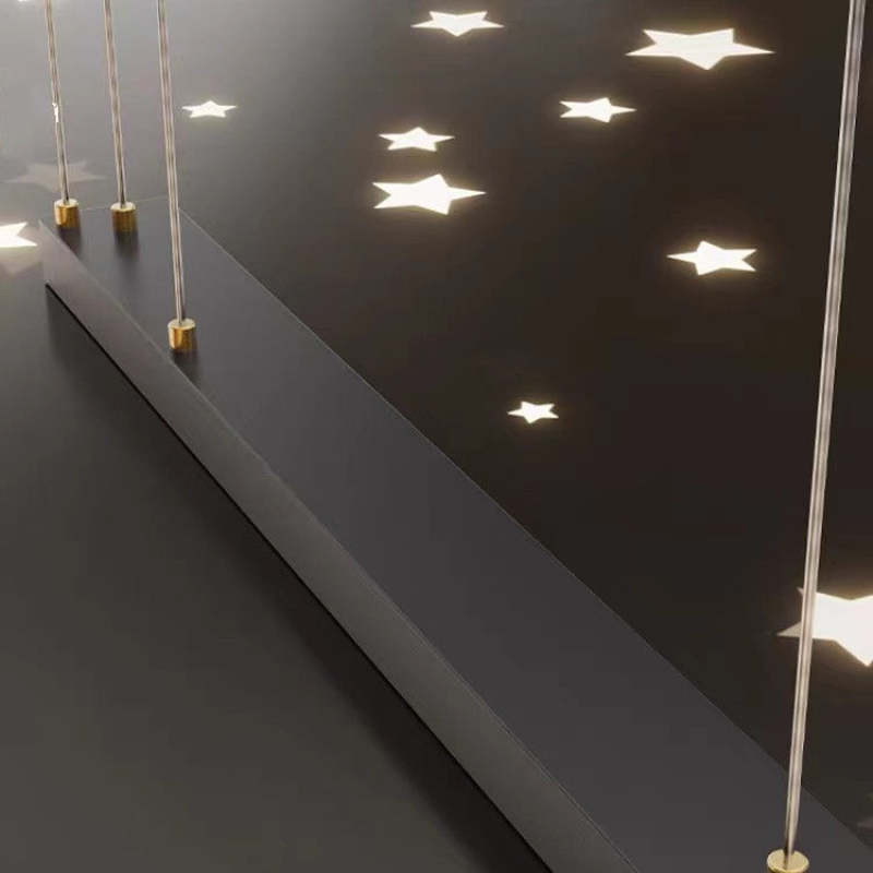 Dulikun Luxury Globe Metal/Glass Pendant Light, Black/Gold