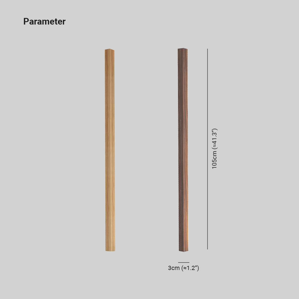 Keruras Minimalist Linear Nature Wooden Floor Lamp