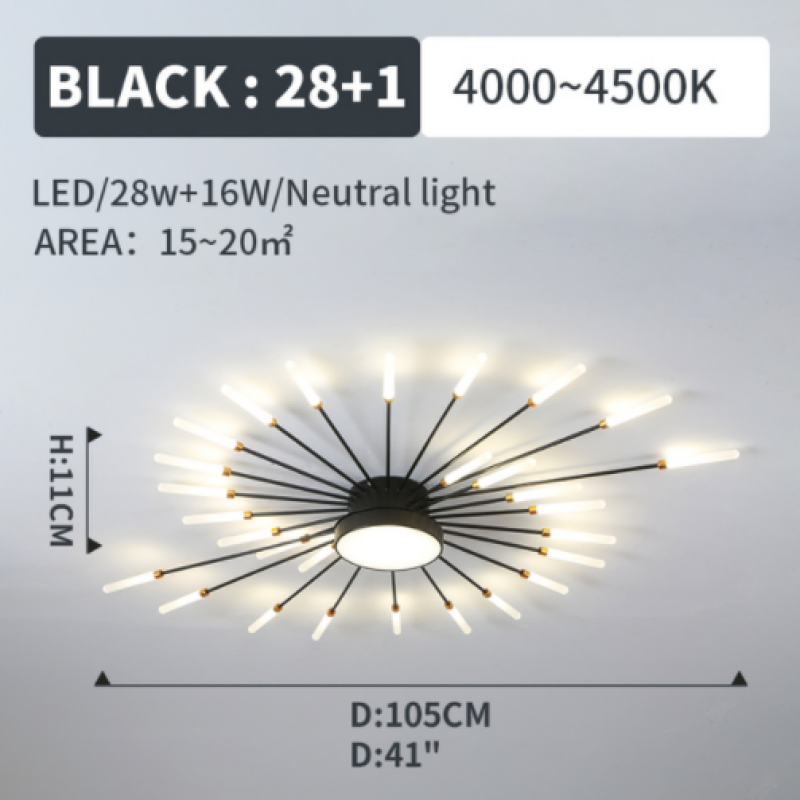 Vexor Modern Home Decoration Fireworks LED Ceiling Light-Relic Pieces