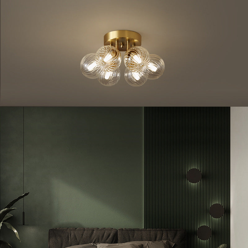 Puruler Modern Clear Bubble Glass Ceiling Light