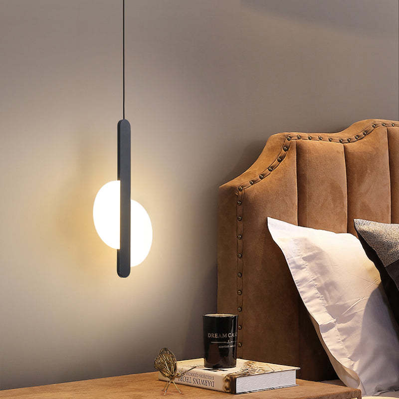 Kori Modern LED Pendant Light Black/White Living Room-Relic Pieces