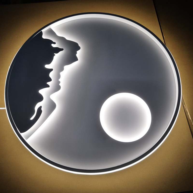 Kopikus Mountain View Flush Mount Ceiling Light