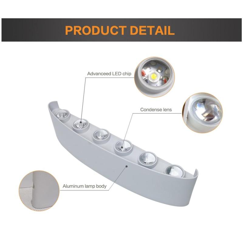 Nirex Wall Lamp Modern Rectangular Outdoor Water-wave-Relic Pieces