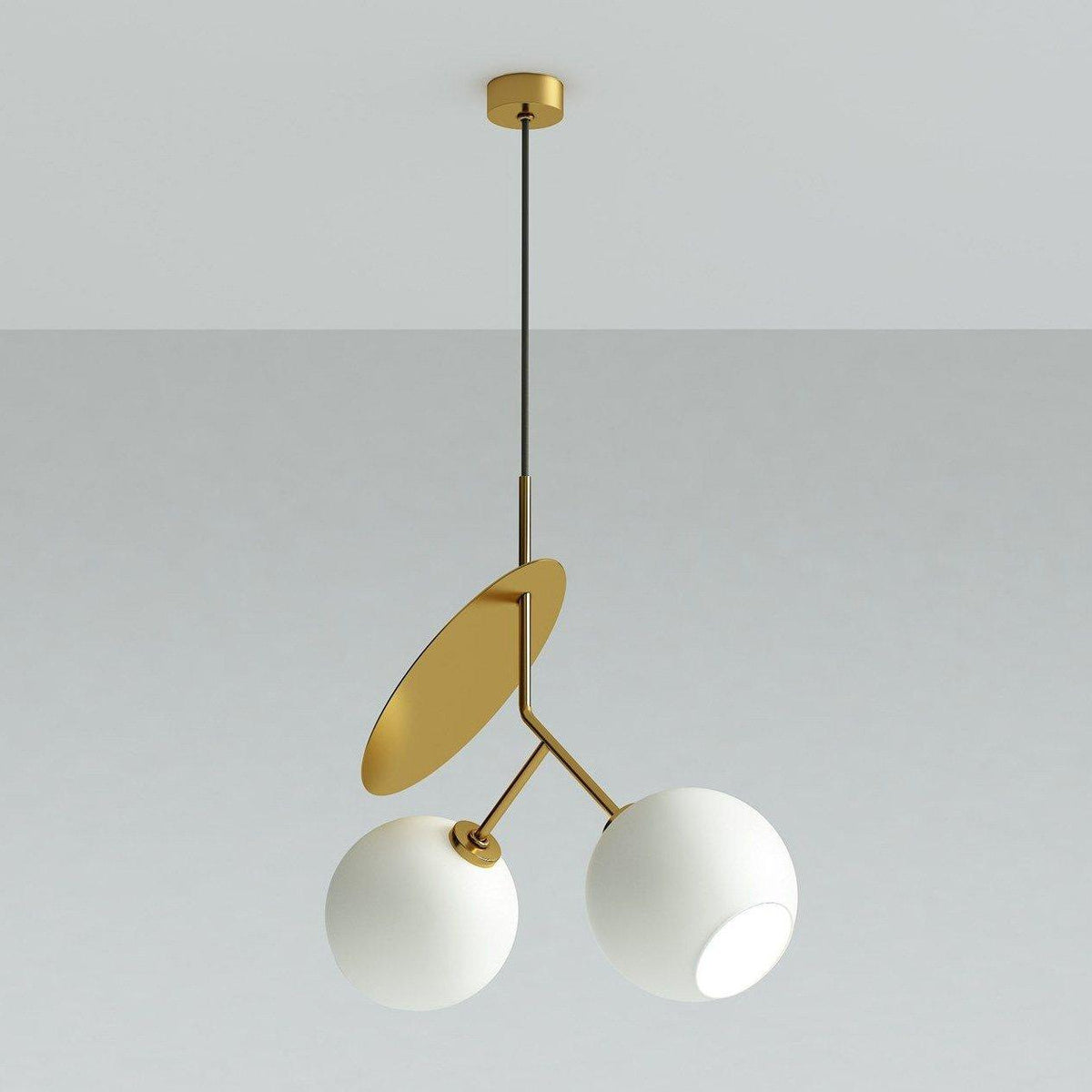 Sodomar Cherry Pendant Light, Metal & Glass, 3 Color