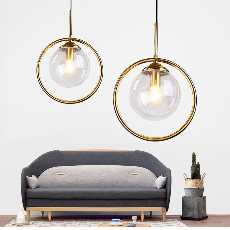 Neo Glass Pendant Light with a Ring-Relic Pieces