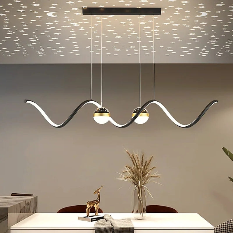 Sopebok Nordic Globe Wavy Metal/ Pendant Light