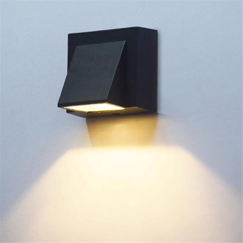 Terin Modern Black LED Outdoor Wall Lamp-Relic Pieces