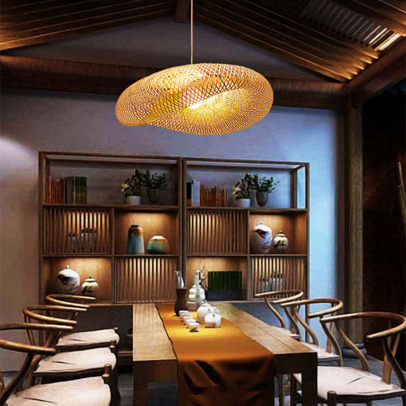 Veltrix Pendant Light Natural Kitchen Island Bamboo-Relic Pieces