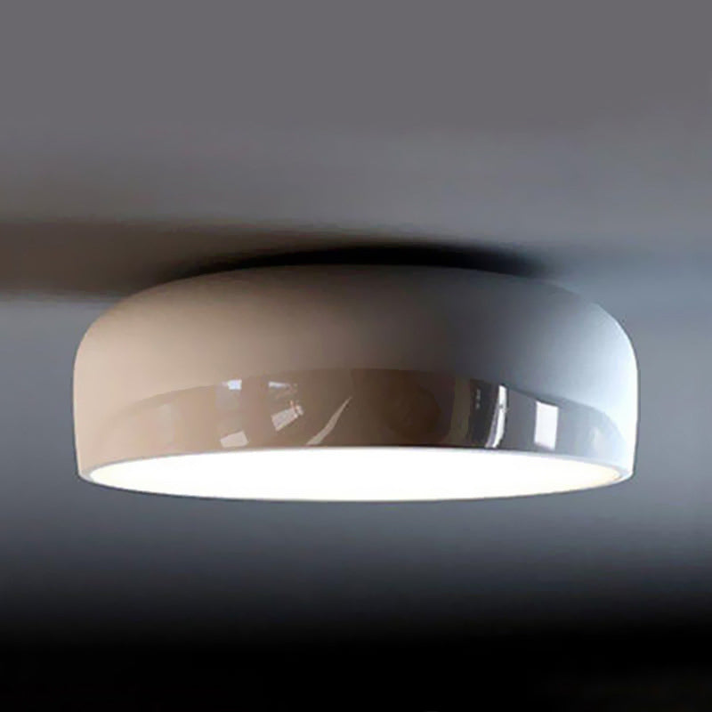 Febagin Modern Dish Shaped Metal Ceiling Light, Black/White