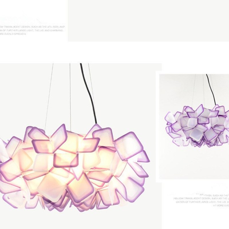 Pikegena Modern Multicolour Decorative Flower Pendant Light