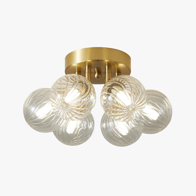 Puruler Modern Clear Bubble Glass Ceiling Light