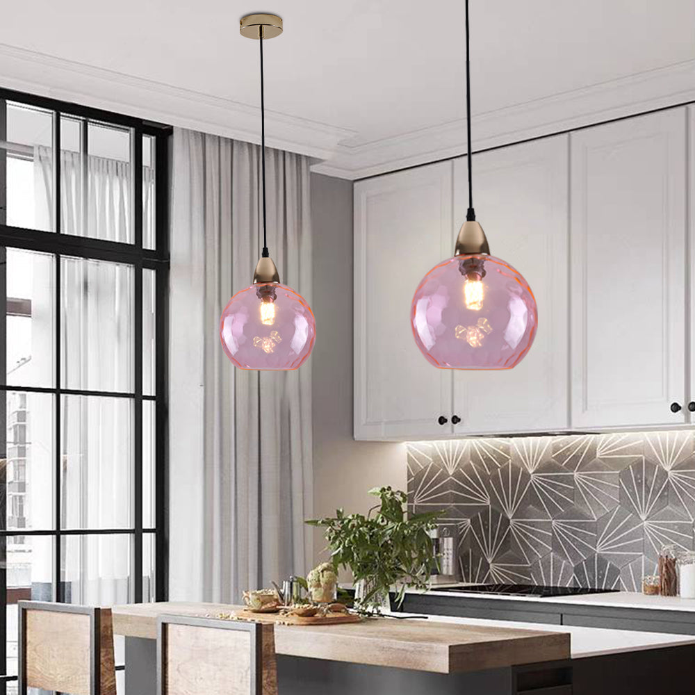 Avo Ripple Glass Pendant Lights-Relic Pieces