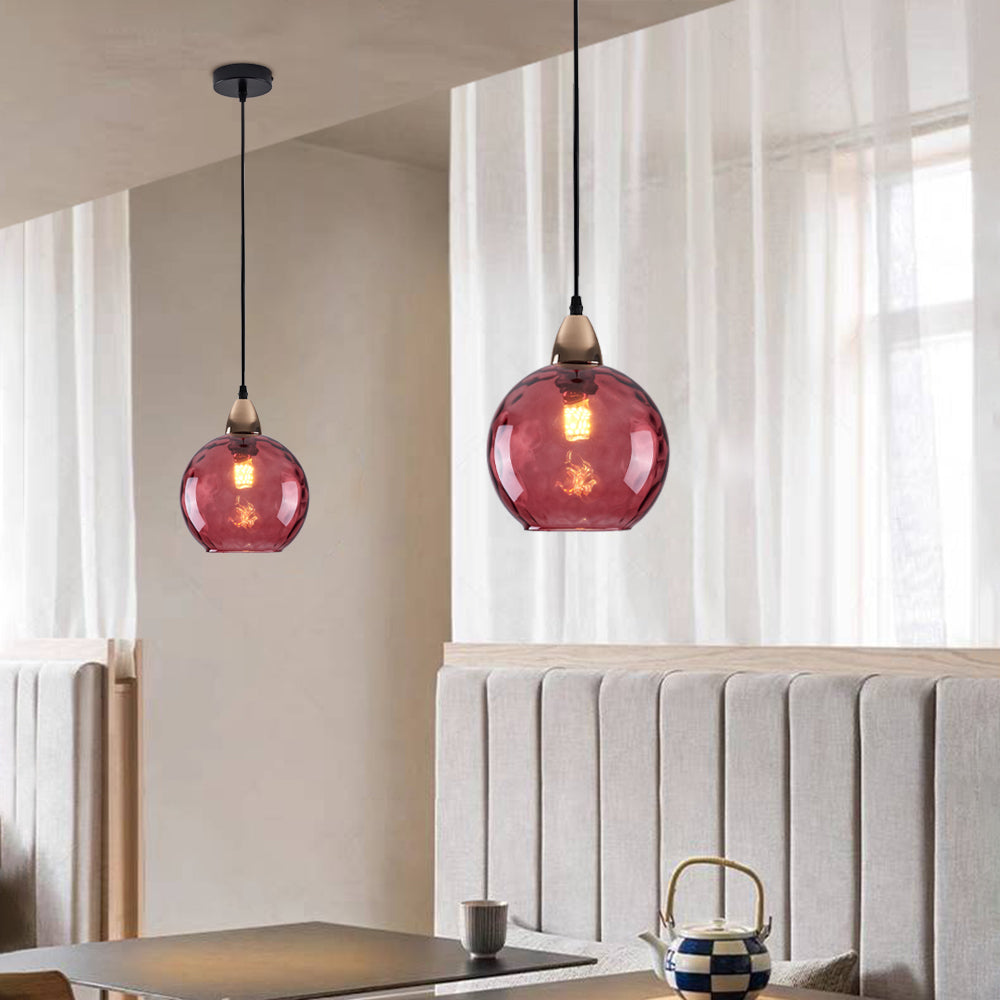 Avo Ripple Glass Pendant Lights-Relic Pieces