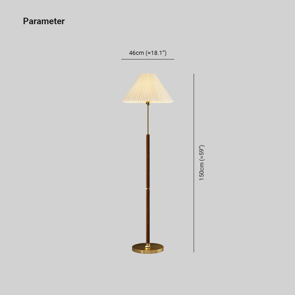 Cariker Pleated Floor Lamp, 2 Colour