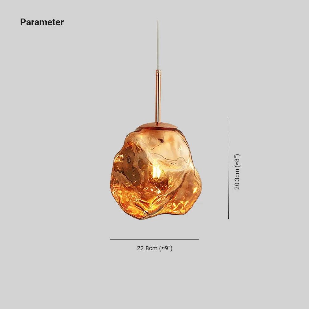Kovire Glass Pendant Light, 4 Colour-Relic Pieces