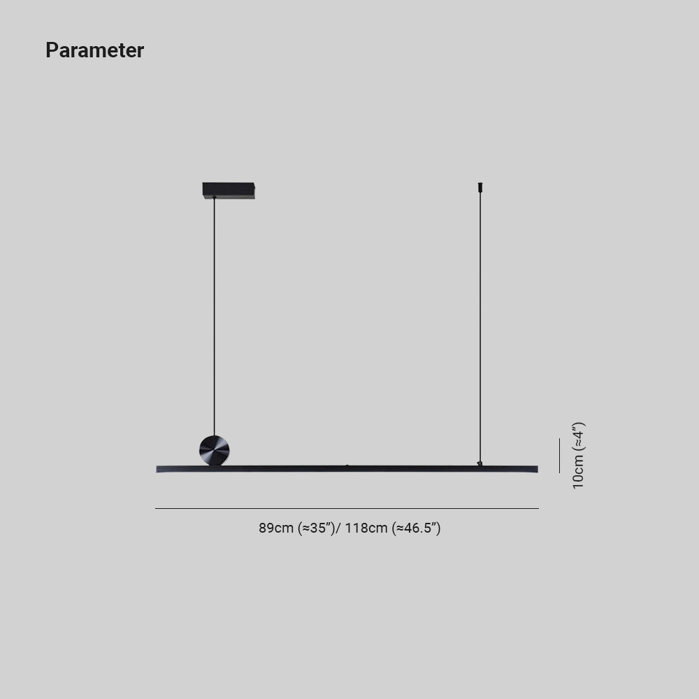 Hedomik Modern Linear Asymmetrical Pendant Light