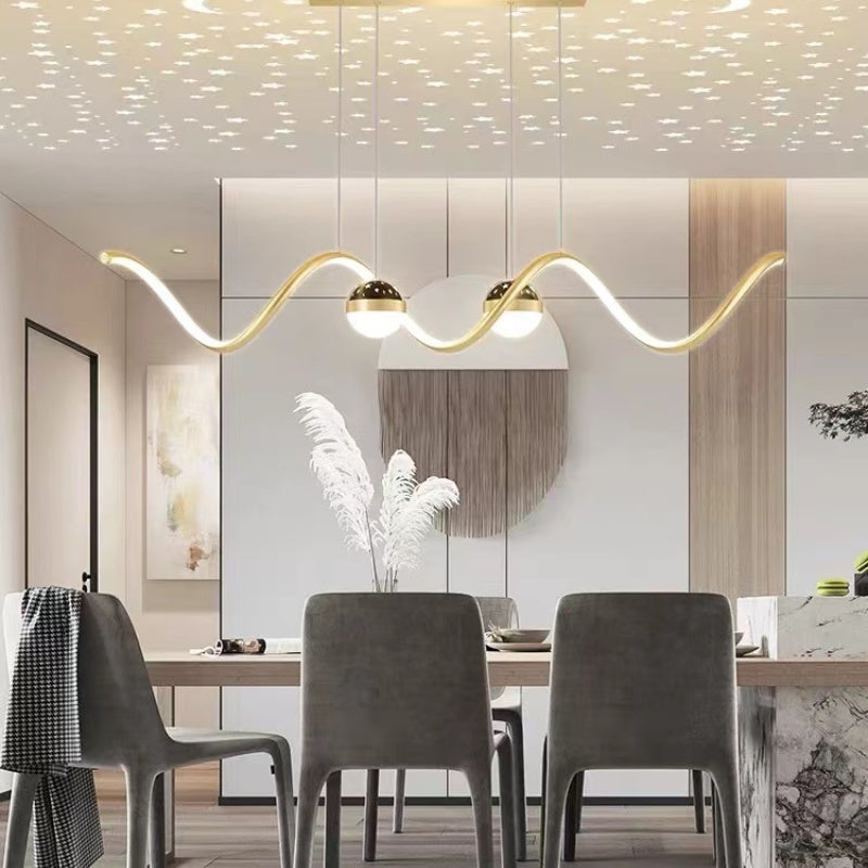 Sopebok Nordic Globe Wavy Metal/ Pendant Light