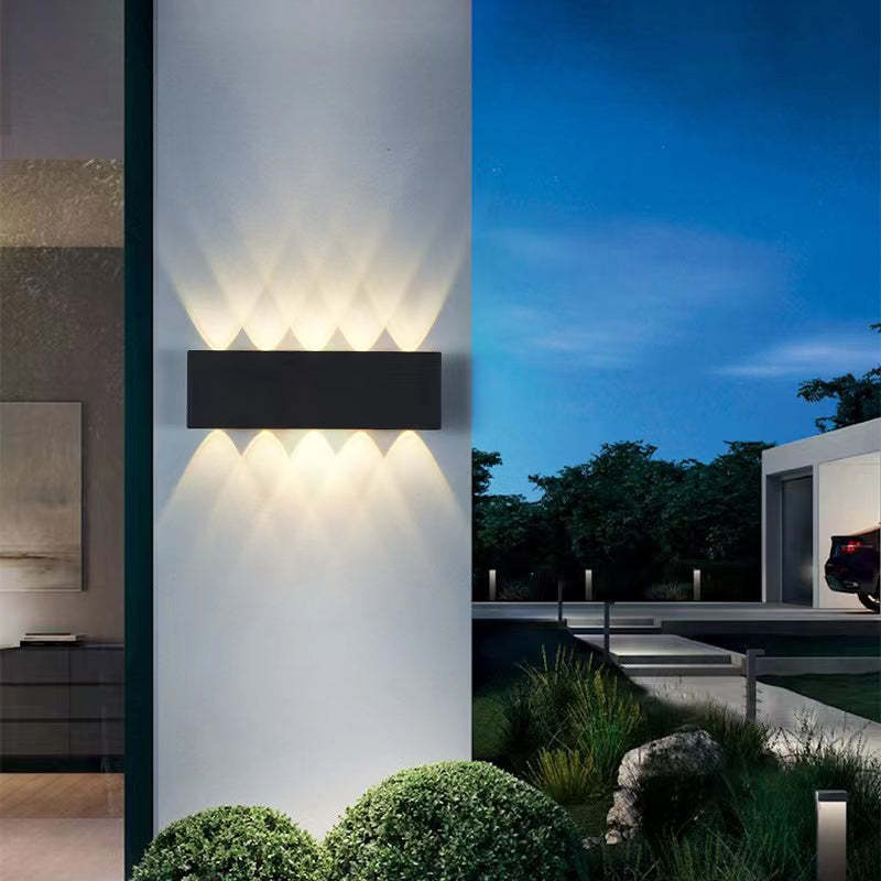 Nirex Wall Lamp Modern Rectangular Outdoor Water-wave-Relic Pieces
