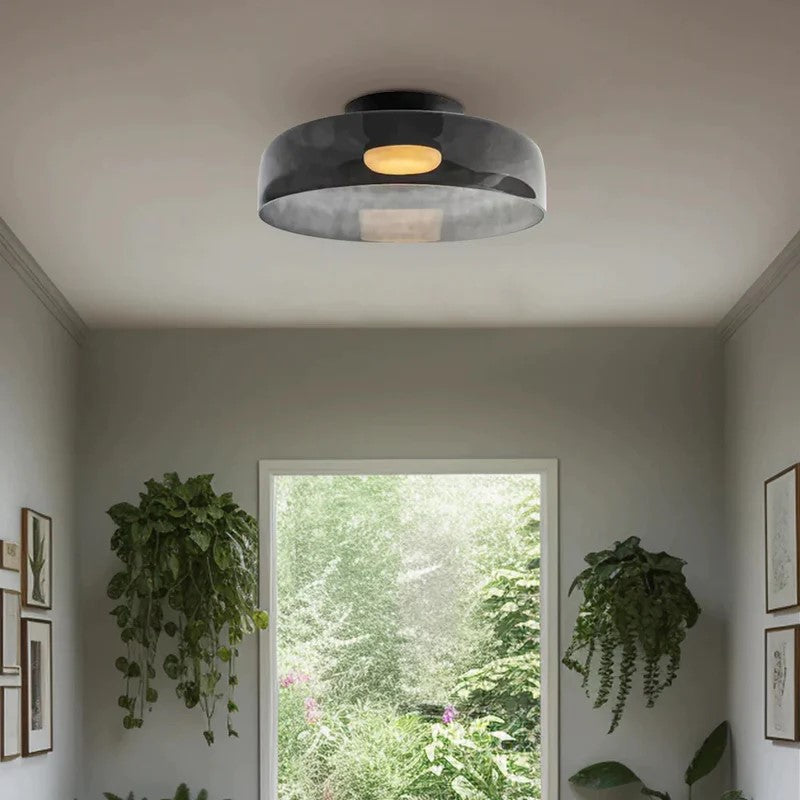 Rugogalu Modern Simple Creative Glass Flush Mount Ceiling Light