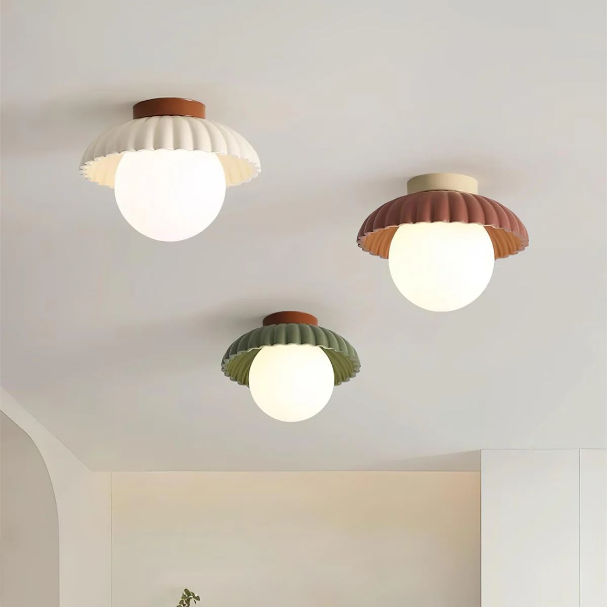 Tegatik Glow Flush Mount Ceiling Light