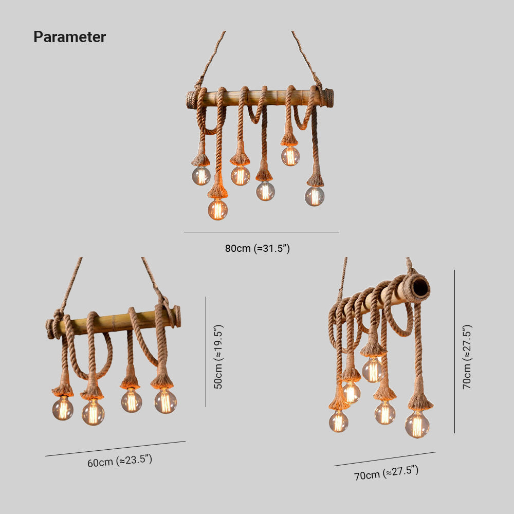 Segasad Vintage Retro Resin Pendant Light, flaxen