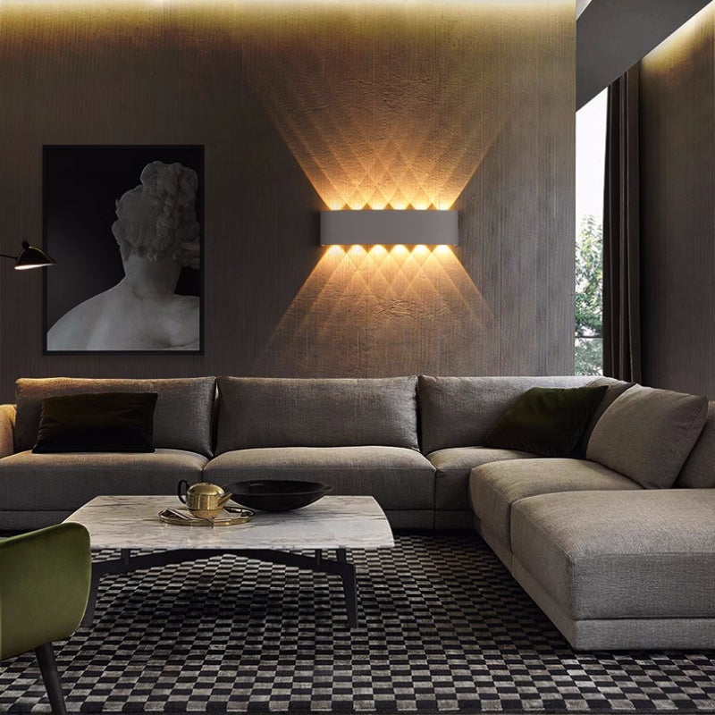 Nirex Wall Lamp Modern Rectangular Outdoor Water-wave-Relic Pieces