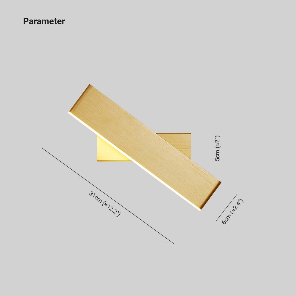 Lirel Rectangular Rotatable Wall Lamp-Relic Pieces