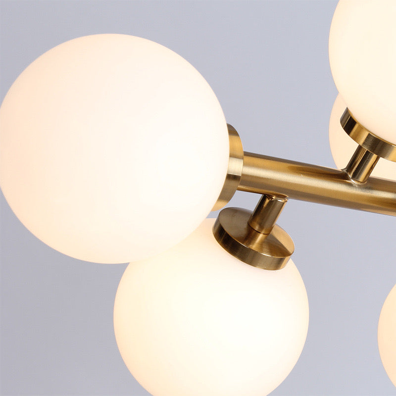 Cogamom Bass Glass Bubble Golden Chandelier
