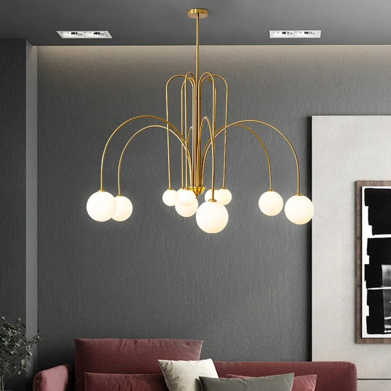Arvyn Pendant Light Double Layer Glass Bubble-Relic Pieces
