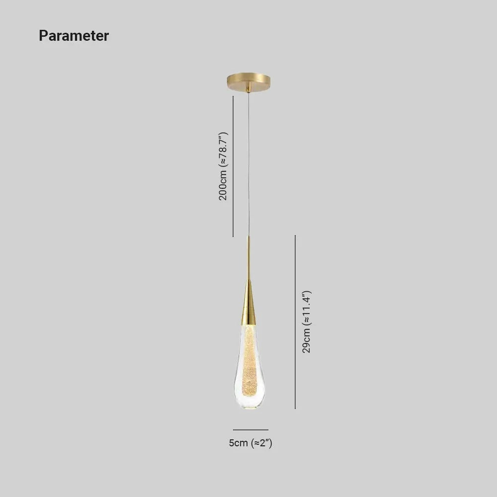 Orlith Pendant Light Gold Crystal-Relic Pieces