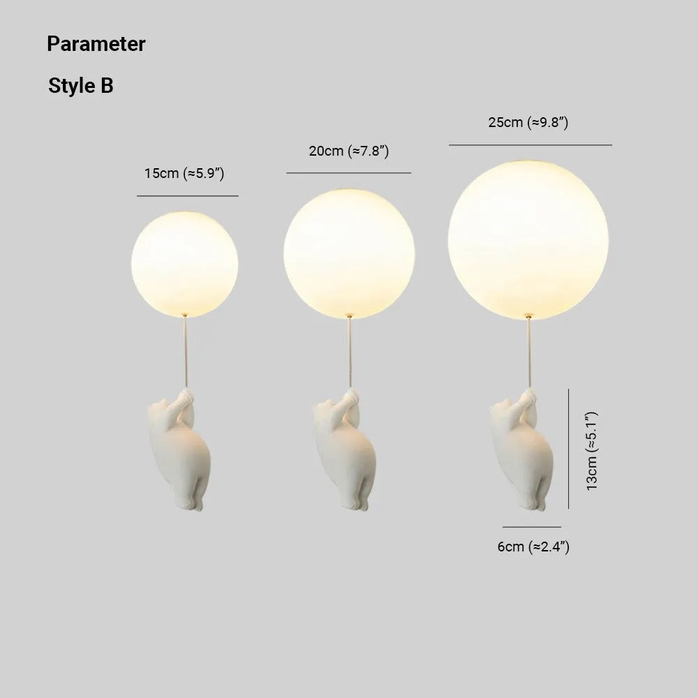 Seron Bear Balloon Ceiling /Pendant Light-Relic Pieces