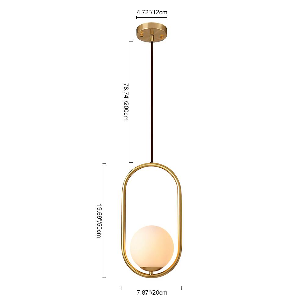 Qvistuva Modern Globe Pendant Light-Relic Pieces