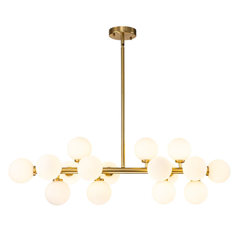 Iris Modern Linear Glass Chandelier-Relic Pieces