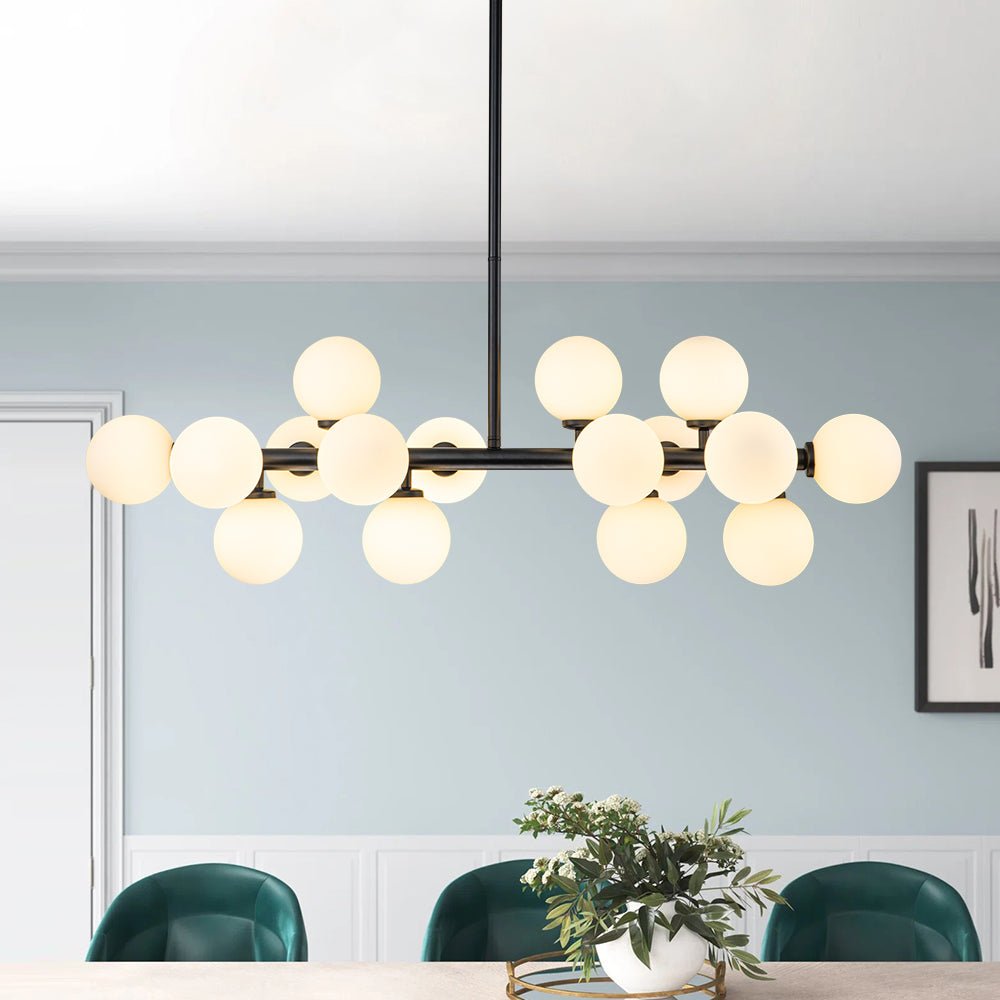 Iris Modern Linear Glass Chandelier-Relic Pieces