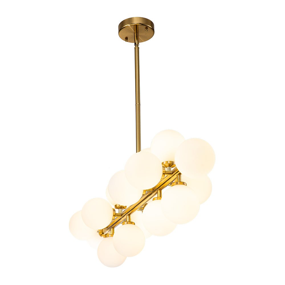 Iris Modern Linear Glass Chandelier-Relic Pieces