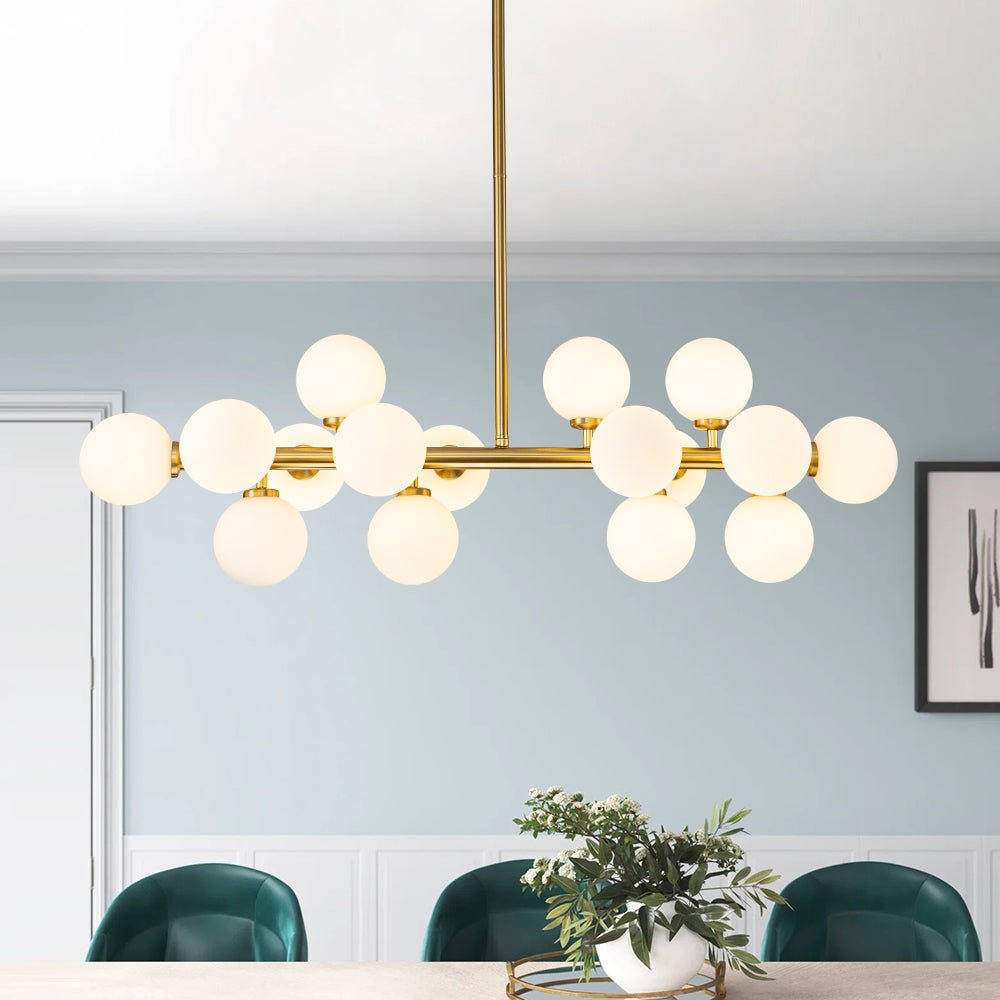 Iris Modern Linear Glass Chandelier-Relic Pieces