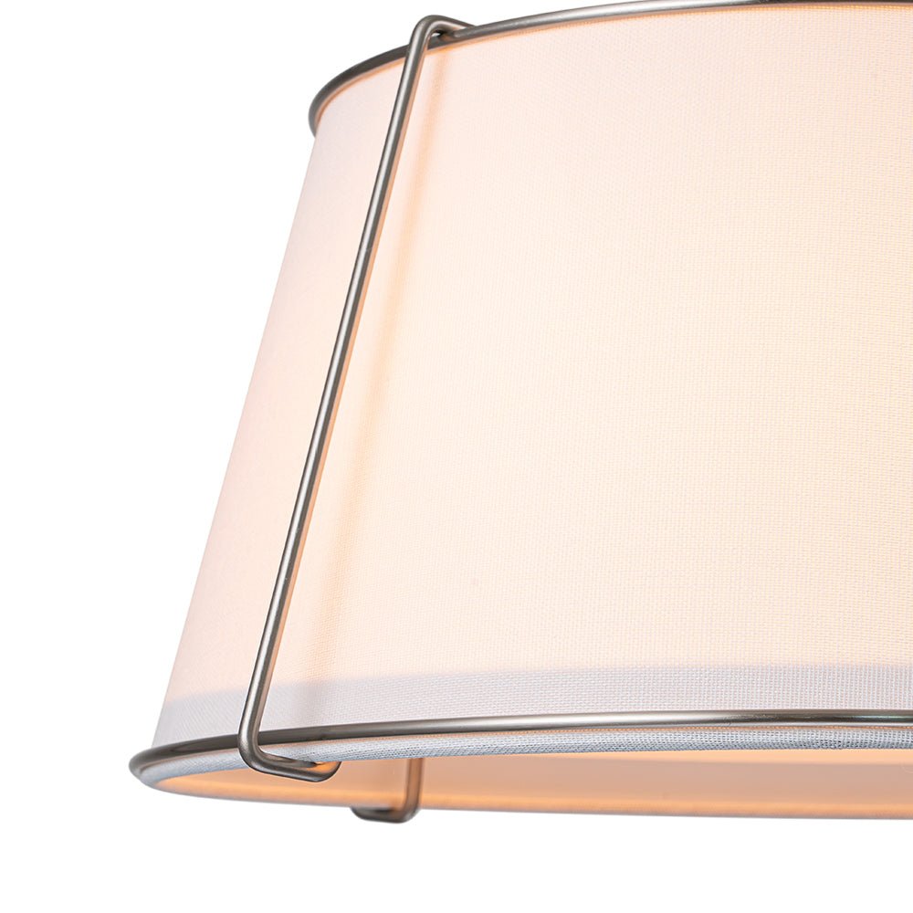 Vesina Linen Semi Flush Mount Ceiling Light-Relic Pieces